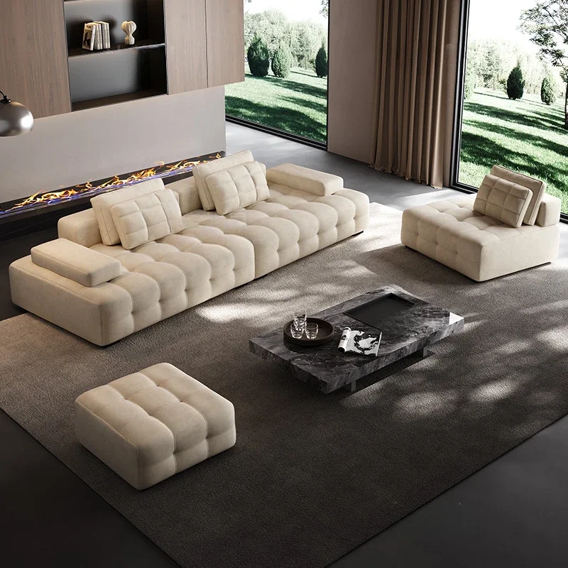 House Latex Nordic Couch Large Adults Villa Minimalist Cloud Lazy Sofa Puffs Modern Italian Canape Lazy Muebles Trendy Furniture