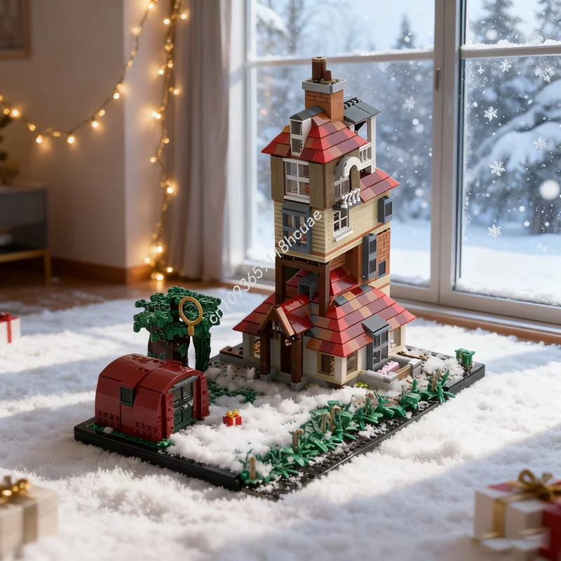 

708pcs MOC The Burrow Scenery Harry Pottered Model Building Blocks Toy Construction Assemble Idea Brick Christmas Gifts Birthday
