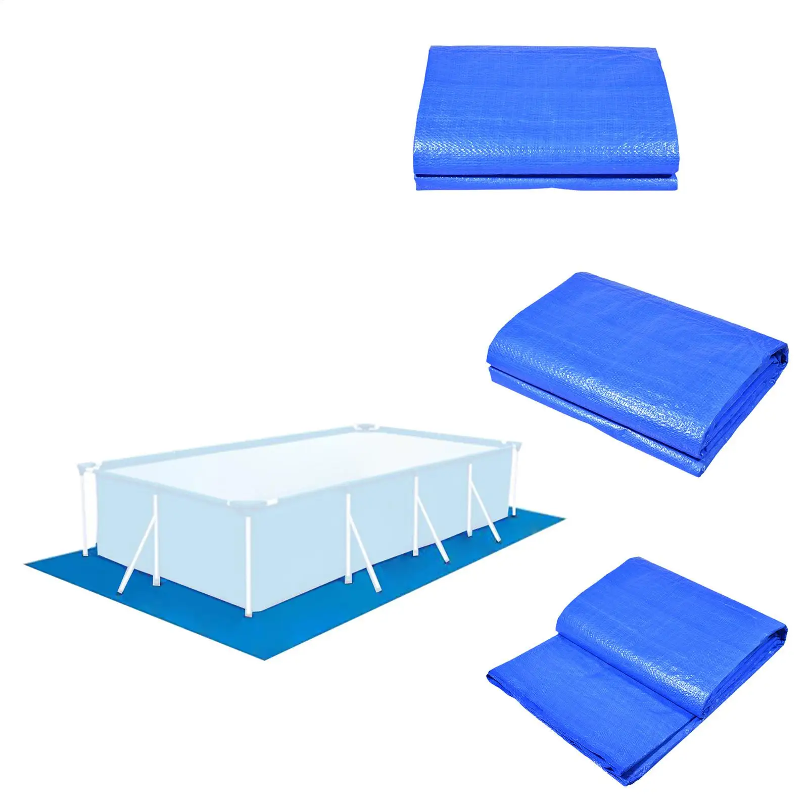 PE Waterproof Pool Mat pool ground cloth Swimming Pool Floor Covering Heavy Duty Rectangular Pool Ground Floor Cloth Pad