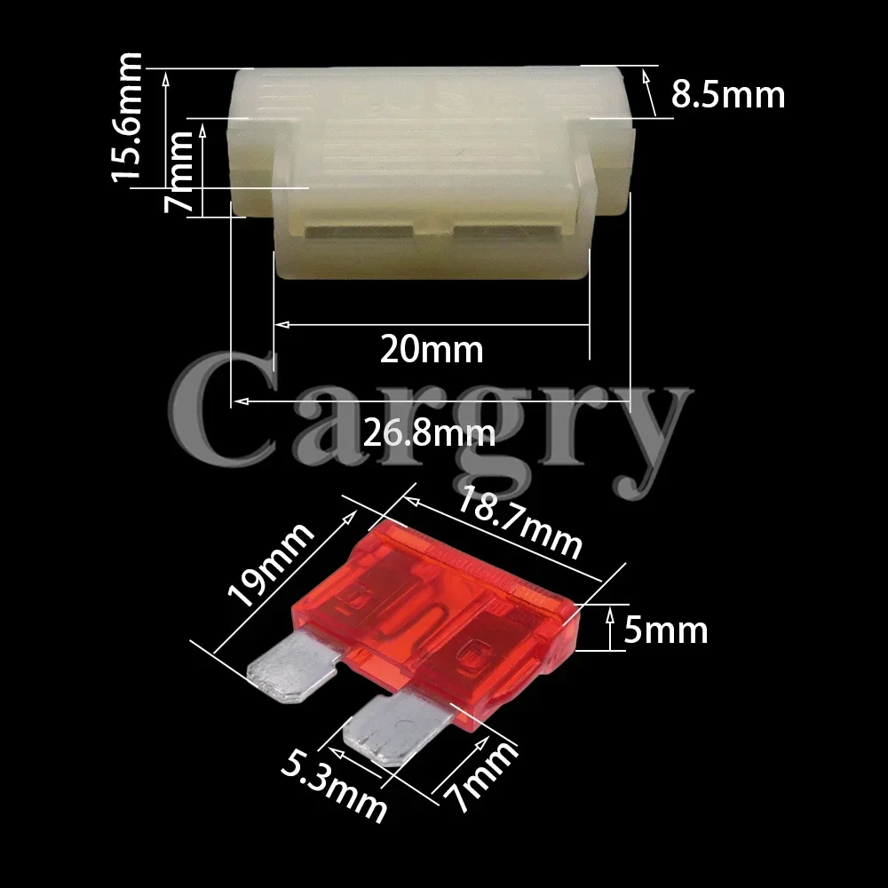 1 Set 1 Ways Automobile AC Assembly Blade Type Fuse Block Auto Standard Middle Fuse Holder Car Middle Fuses Box - Detail 1