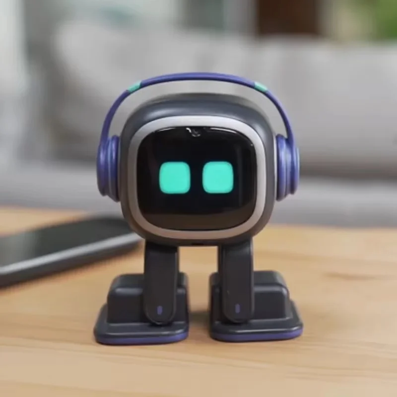 Emo robot dan aksesori mainan pakaian, teman anak cerdas komunikasi Ai detoksifikasi pengenalan suara Desktop