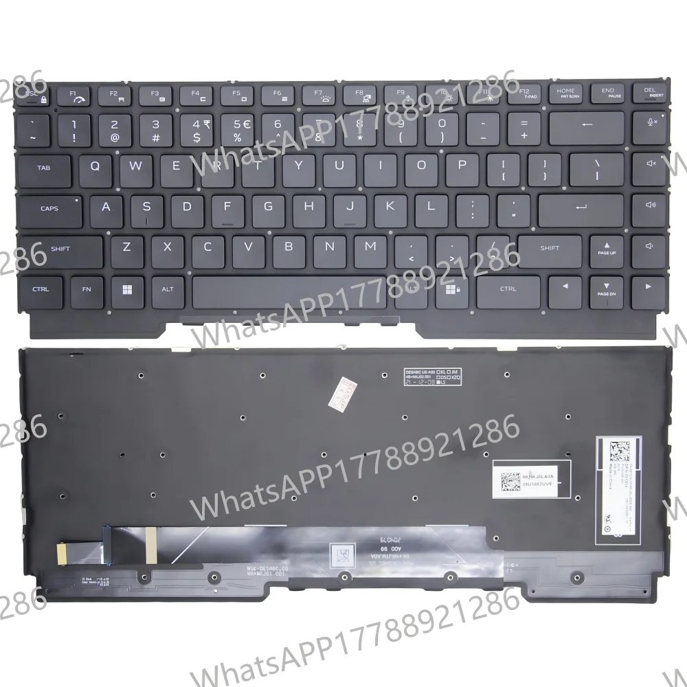 RGB Backlit US Keyboard For Dell For Alienware M15 Ryzen Edition R5 M15 R5 R6 038C17 38C17 G16 7620 7630 7625 7635