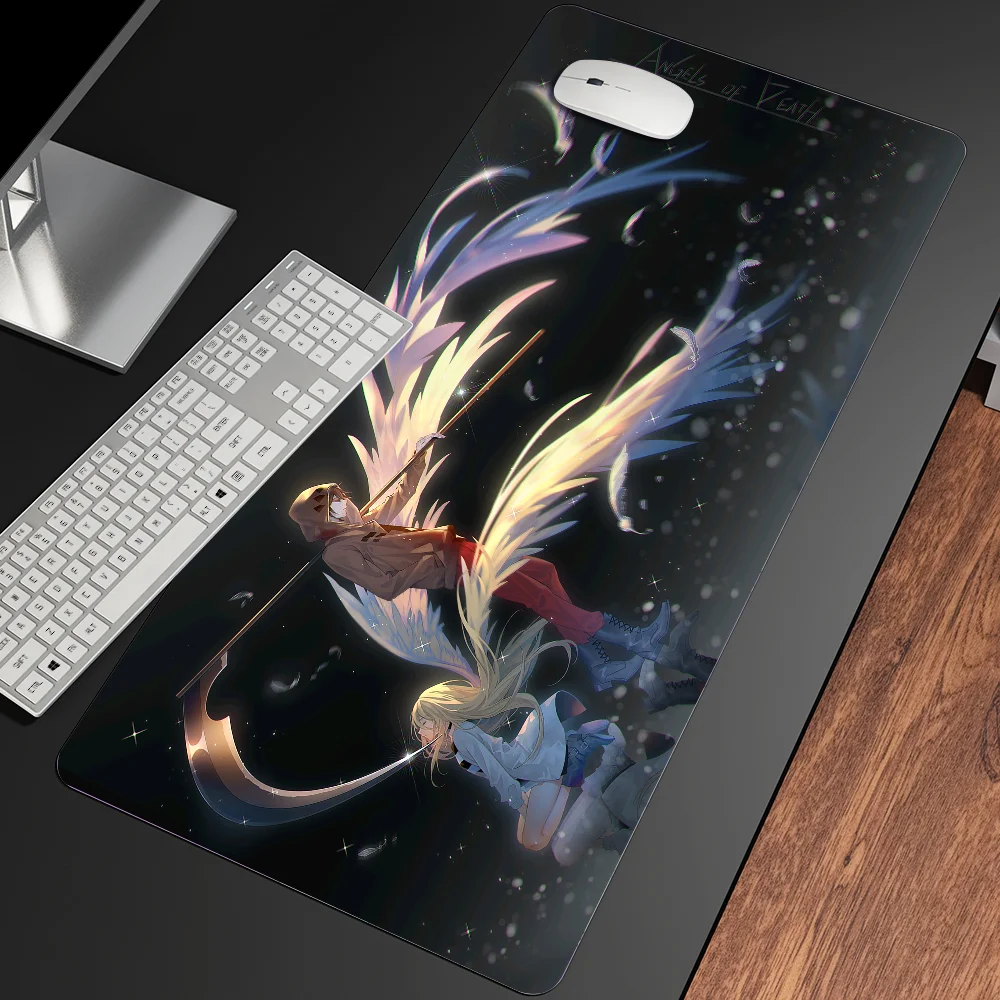 Non-Slip resistente ao desgaste Gaming Mousepad, Mat Teclado, Laptop Desk Mat, Notebook, Acessórios Teclado, Matando Anjos, XXL