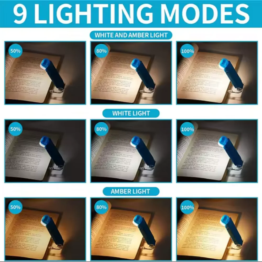 Rechargeable Usb Led Bookmark Book Lamp Flexible Bright Clip On Mini Kids Led Reading Book Light Reading Lamp Mini Night Light