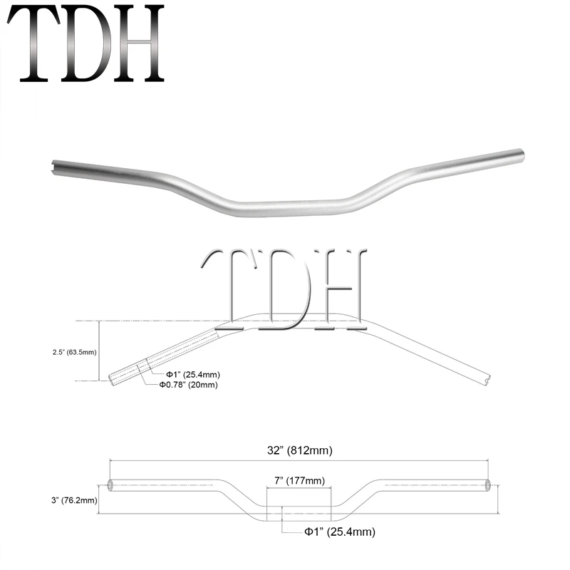 Moto 1 "25Mm 28Mm 32Mm 38Mm Handle Bar Cnc Billet Tracker Stuur Pullback Bars Voor harley Sportster XL883 XL1200 Xl 883 Dyna