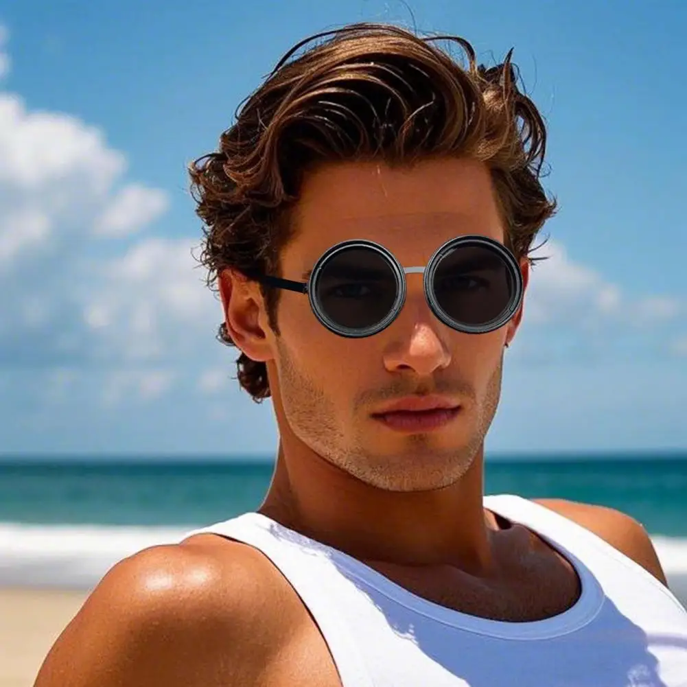 1-9 التروس قابل للتعديل تينت النظارات الشمسية للرجال المشي لمسافات طويلة النظارات الشمسية المستقطبة المستديرة ND تصفية العدسات UV400 نظارات الصيد Shady #4