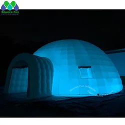 Giant Portable White Inflatable Igloo Tent Outdoor Dome Event Party Wigwam With Air Blower For Advertising And Decoration