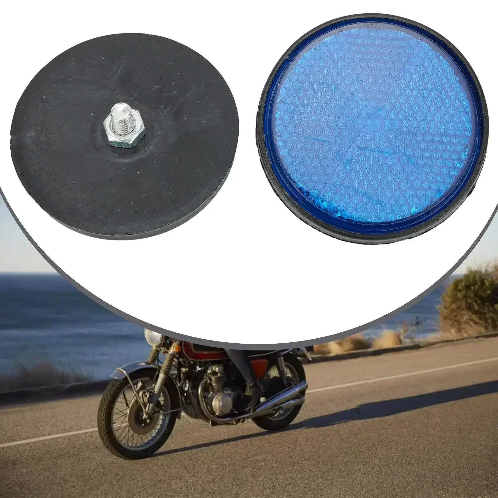 2pcs Reflector Car Trucks Motorcycle ATV Bikes Reflector Safety Night Reflector Motorcycles Sticker Circular Strip