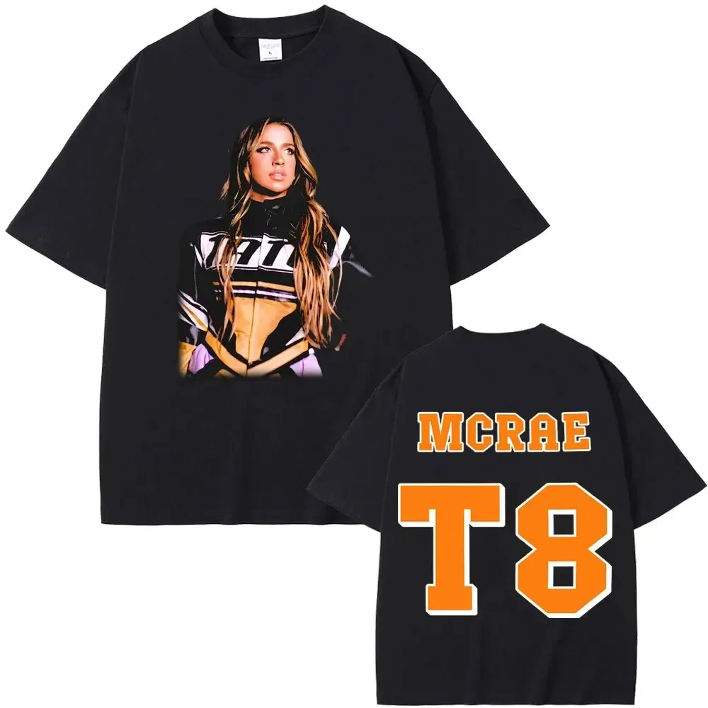 Tate mcrae t8 música novo álbum impressão gráfica camiseta das mulheres dos homens de algodão harajuku streetwear hip hop t solto casual oversized topos