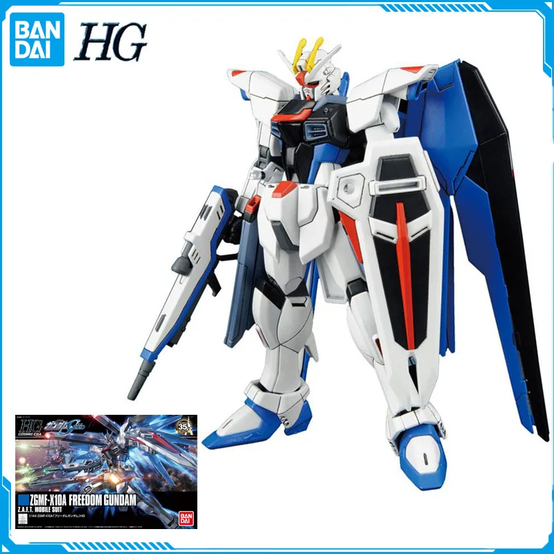 

In Stock Bandai HGCE 1/144 Gundam SEED ZGMF-X10A Freedom Gundam Revive Original Anime Figure Model Toy Action Figures Collection