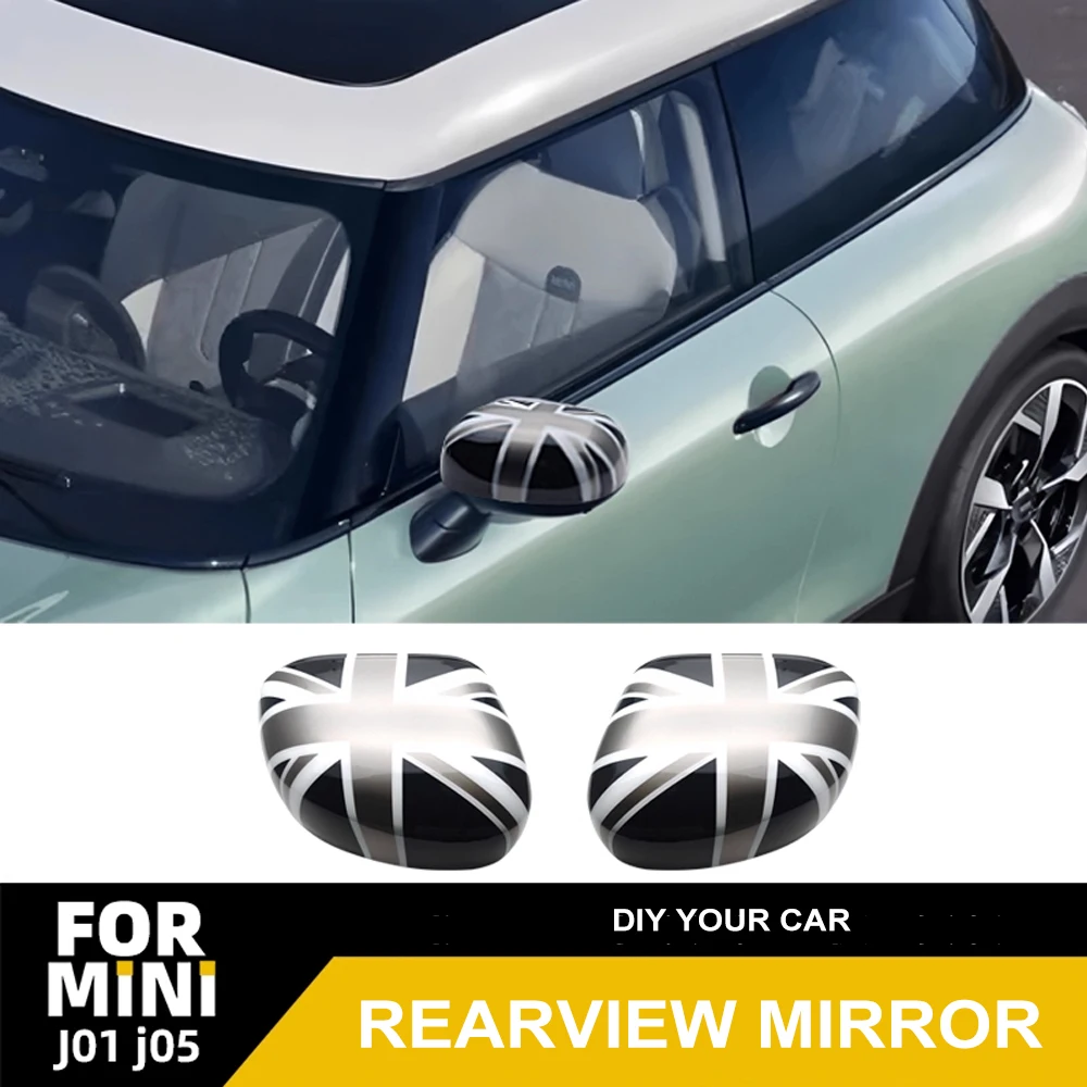 

Car Rearview Mirror Shell Cover for MINI Cooper SE J01 Aceman J05 2024 Hatchback Union Jack Decor Cade Auto Tuning Accessories