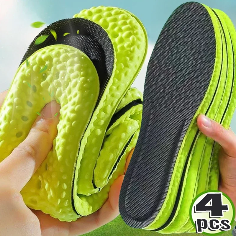 Memory Foam Insole EVA Sport Insoles Shoes Men Women Soft Mesh Breathable Deodorant Running Shoe Pads Orthopedic Sole Cushion