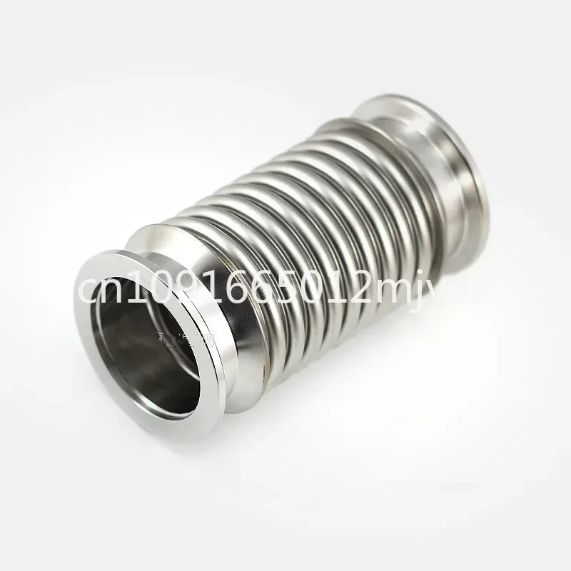 KF25 100-1000Mm SS Normal Type Bellows Hose Tube Vacuum Flanges Fitting Pipe Clamp Bellow Connector 304 Stainless Steel