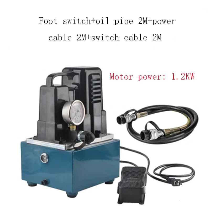 3L Portable Electric Hydraulic Pump Machine 1200W Ultra Small High Pressure Hydraulic Station Oil Pump Machine 220V QQ-700