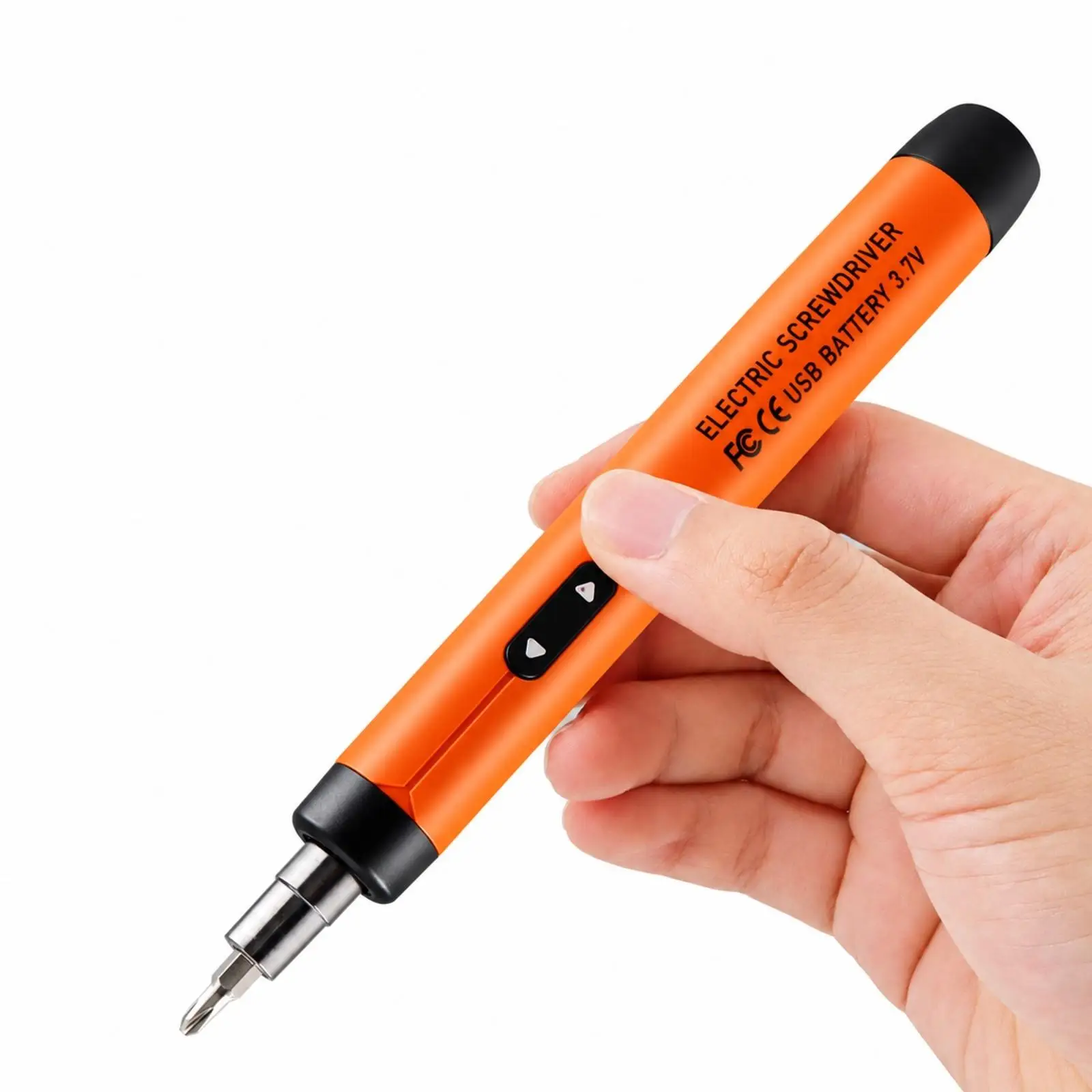 Portable Mini Electric Screwdriver with Bit Holder and Storage Case for Mobile Phone Repair and Household Projects
