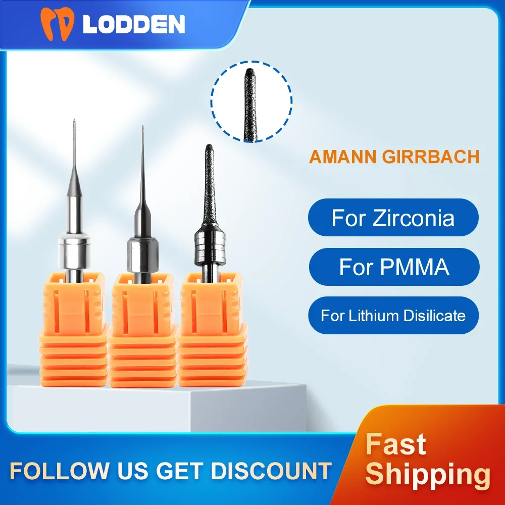 

Amann Girrbach Dental Milling Burs for PMMA Glass Ceramics Zirconia Dental Materials D4 DC Coating CAD CAM Cutter Grinding Tools