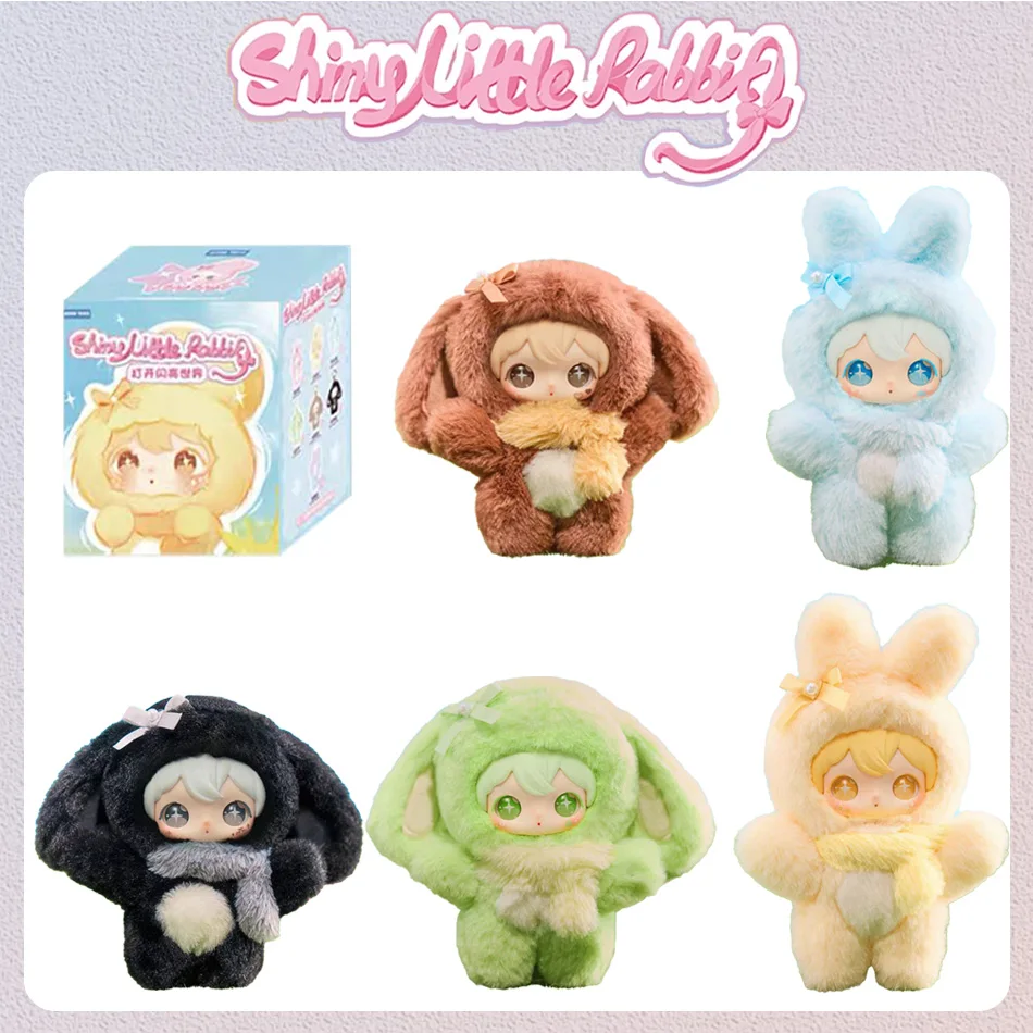 

Genuine Ayor Toys Shyshy Shiny Little Rabbit Series Vinyl Face Blind Box Kawaii Plush Pendant Mystery Box Fluffy Keychain Gift