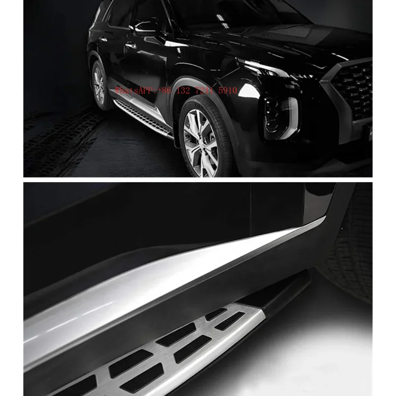 Running Boards Side Steps Fits for  Palise 2019-2024 2PCS Bar Pedals Step Bars Car Accessries