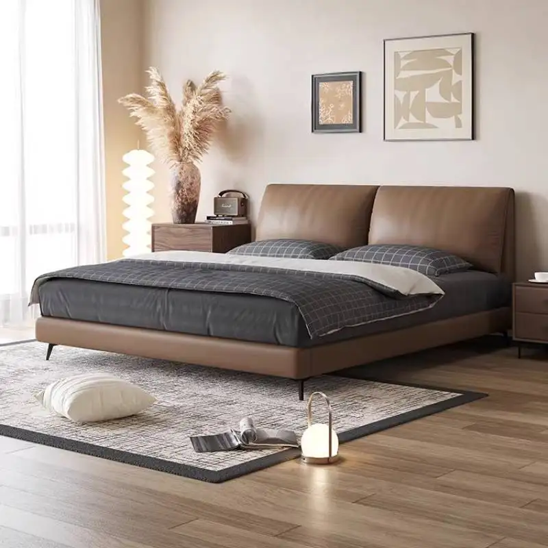 No Noise Storage Luxury Bed Bedrooms Queen Size Couples Modern Style Luxury Bed Double Adjustable Camas De Dormitorio Furniture