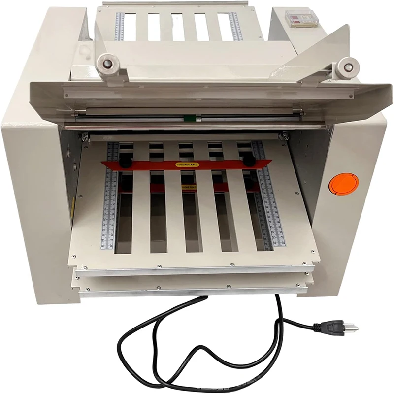 آلة طي الورق الأوتوماتيكية، آلة أوريغامي قابلة للطي للمستندات، سرعة قابلة للتعديل، مجلد ورق المكتب، الحروف اليدوية