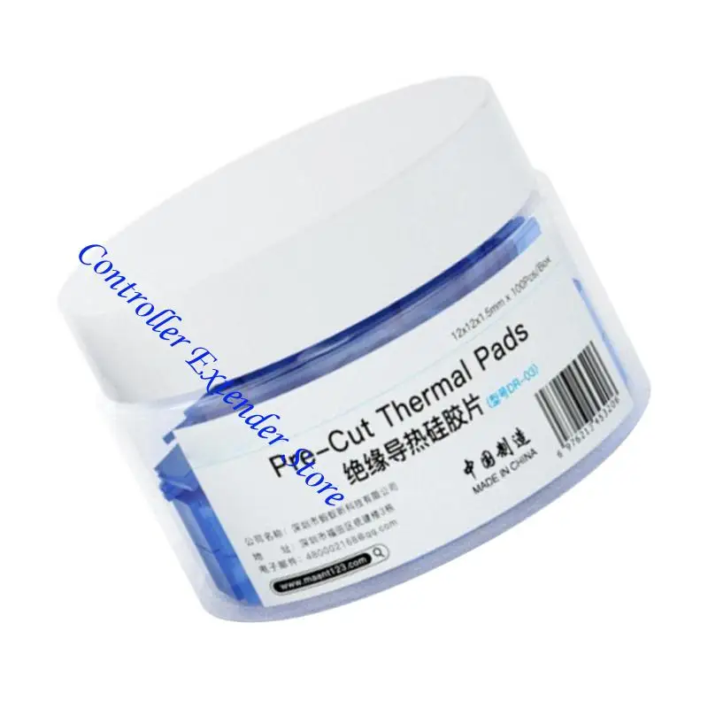 N84b 100pcs وسادة حرارية وسادة حرارية موصلة للسيليكون للسيليكون للوسادة الحرارية للسيليكون الحرارية للوحدة المعالجة المركزية