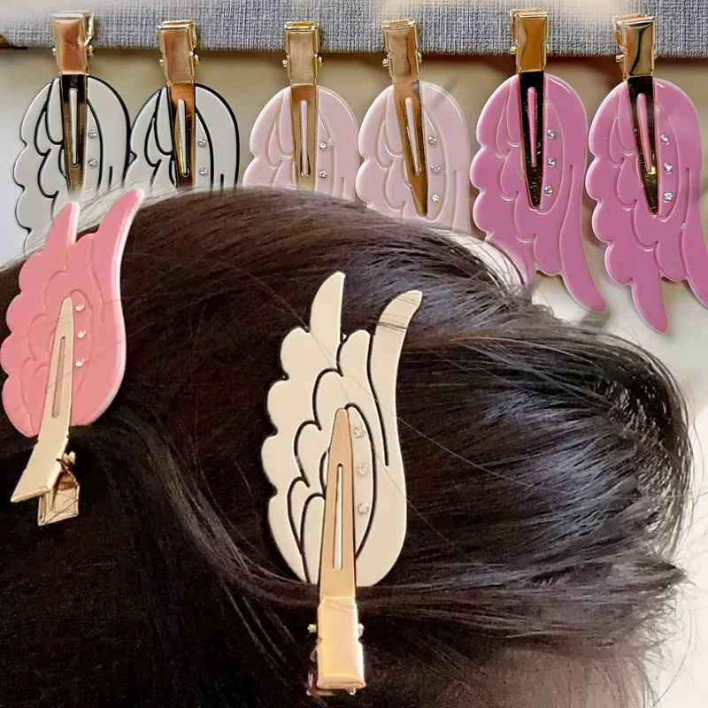 

Cute Non Slip Wings Hair Clips 1/3PCS Wings Traceless Barrettes Women Girls Hairpins Headwear Dopamine Fixing Bangs Side Clips