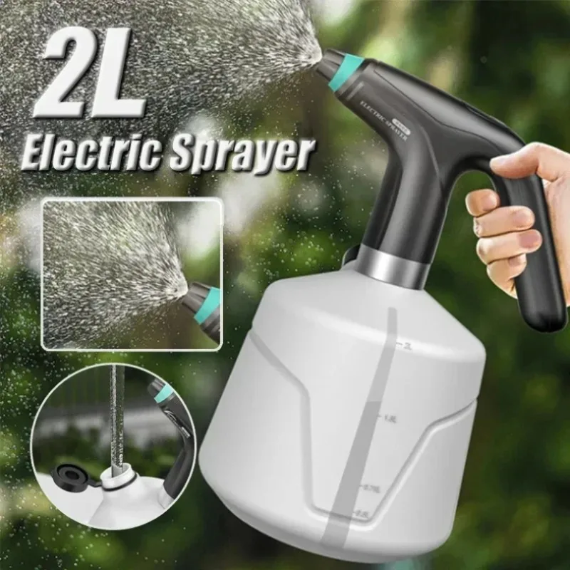 

2L Electric Plant Spray Bottle Automatic Watering Fogger USB Electric Sanitizing Sprayer Watering Machine Plants for Garden Tool