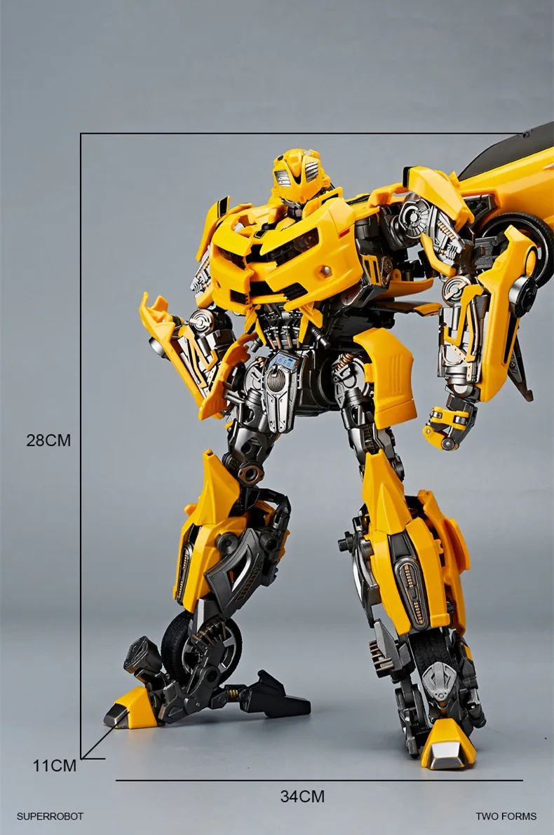 30CM Transformation Optimus Prime Bumblebee Megatron Schwarz Gold Roboter Spielzeug Legierung Star Commander Lkw Auto Spielzeug Action Figur geschenk – Detail 30