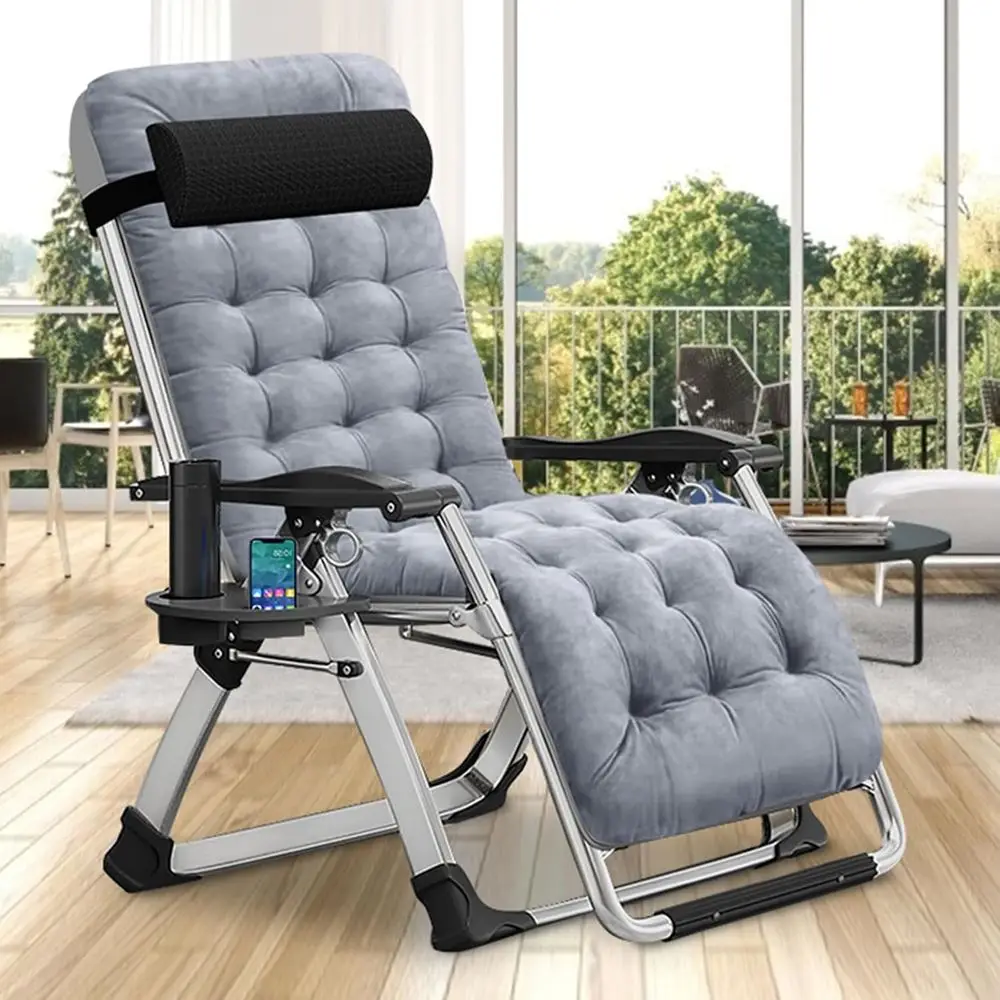 

Elegant Recliner for Living Spaces, Versatile Lounge Chair with Cushion, Suitable for Indoor or Outdoor Use