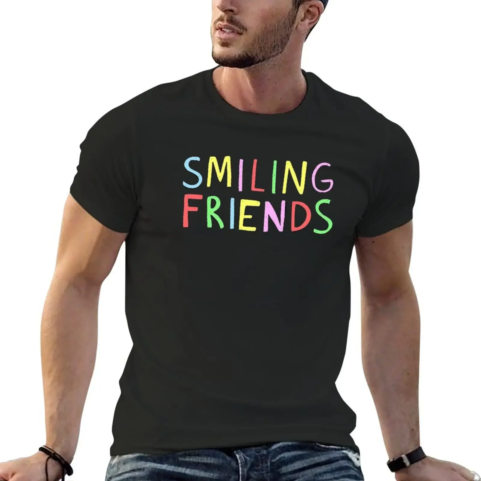 

Smiling Friends T-Shirt man t shirt vintage customs luxury clothes men