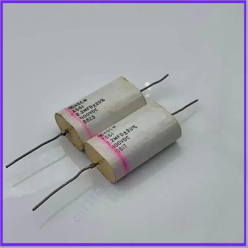 Used for ASC US Early Red Ring 2.2UF 400V Crossover Coupling Non-polar Film Capacitor  20pcs