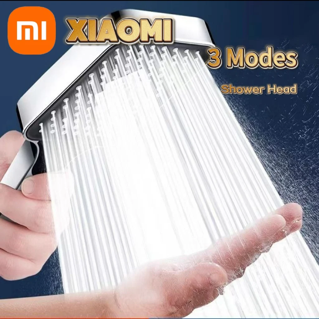 Xiaomi 13cm Large Panel Shower Head 3 Modes High Pressure Adjustable Massage Shower Head Filter Element Bathroom Accessories New