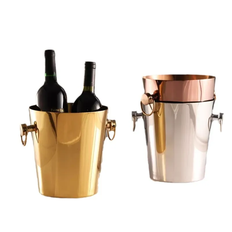 

Diamond shaped champagne barrel, stainless steel metal red wine ice bucket, high-end commercial bar, clubhouse