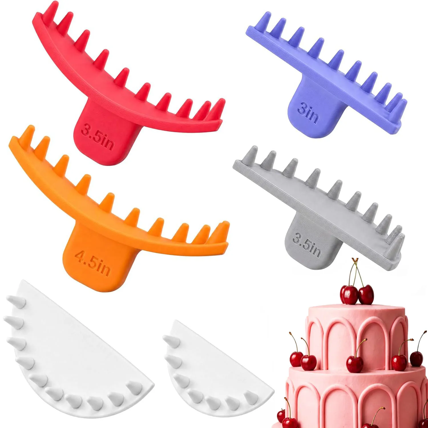 6 Pcs Cake Arch Guide Tool Swag Marker Tool, Piping Guide, Multiple Sizes  Arch Guide Tool Baking Piping Stencil Pastry Tool