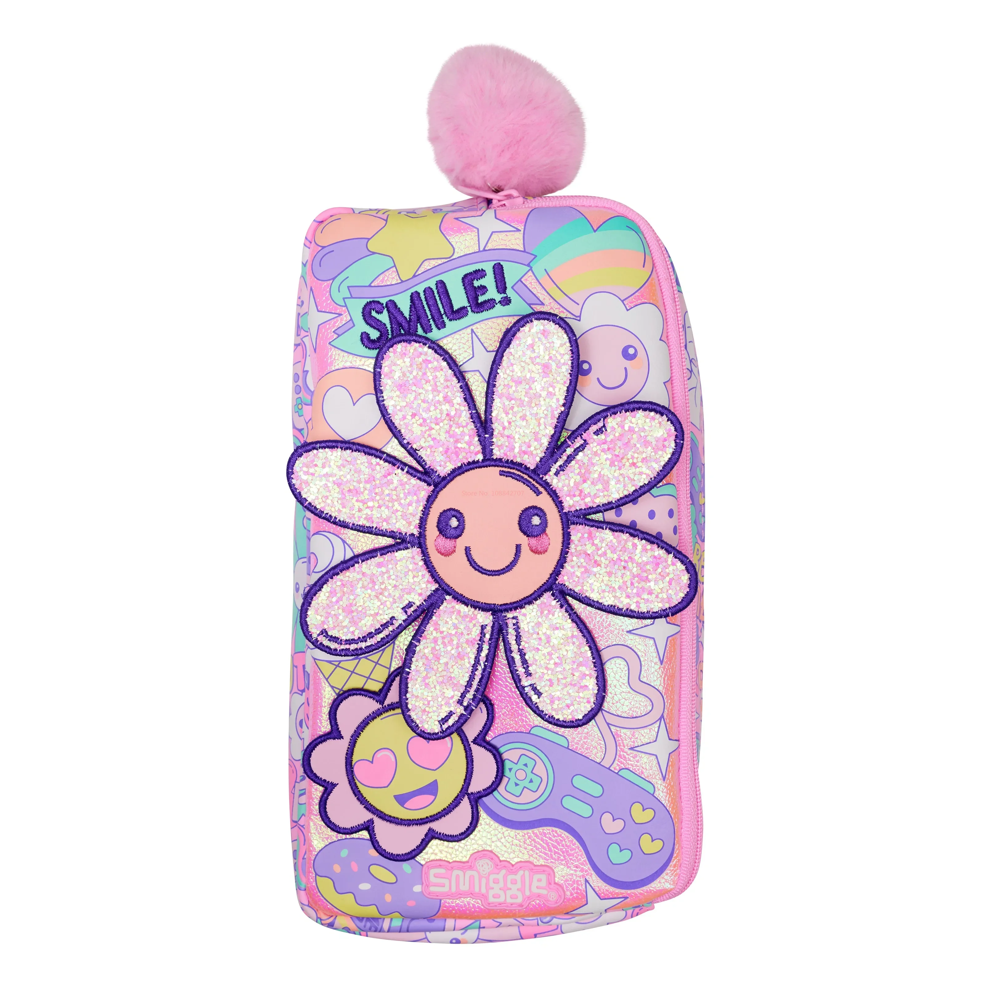 Hot Australian Smiggle Cartoon Backpack For Girls Large Capacity Primary School Backpack Cute Wallet Pen Case Schoolbag Gift Set