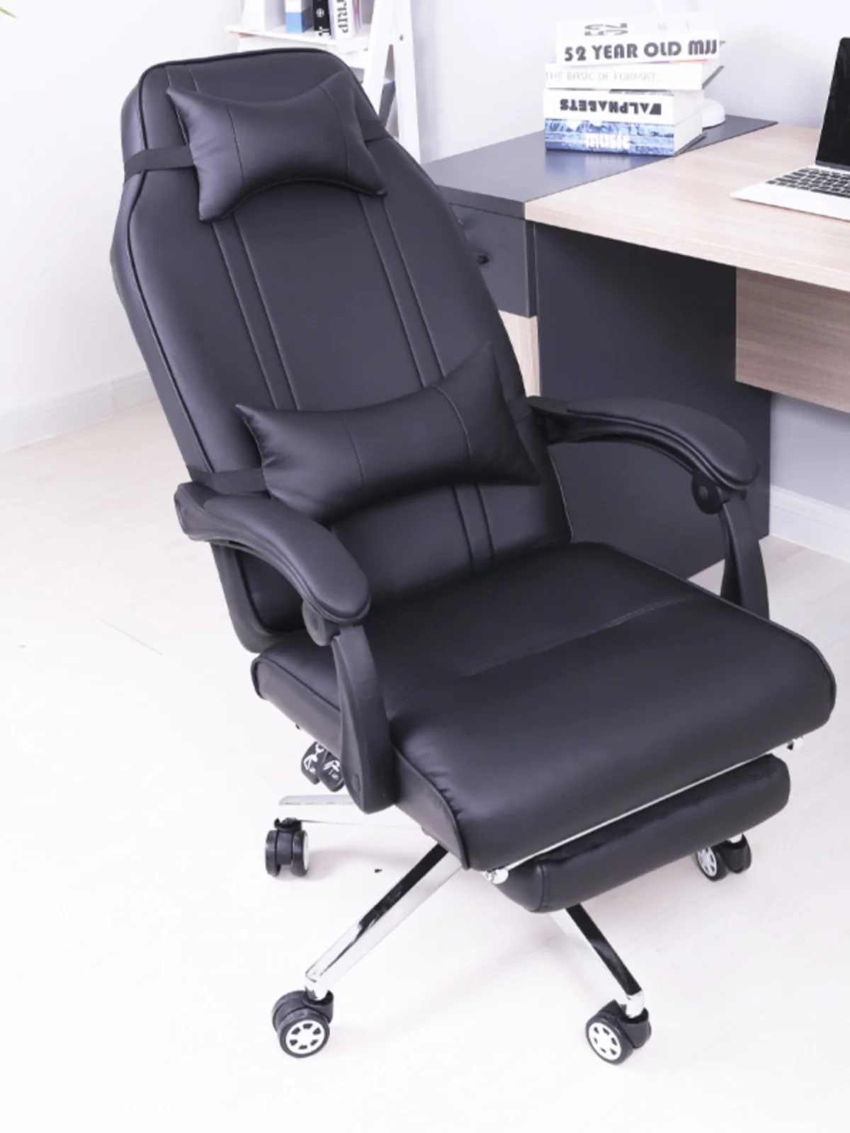 Simplicity Leather Office Chair Ergonomic Computer Home Study Bedroom Gaming Chair Boss Sillas De Oficina Office Furniture LVOC