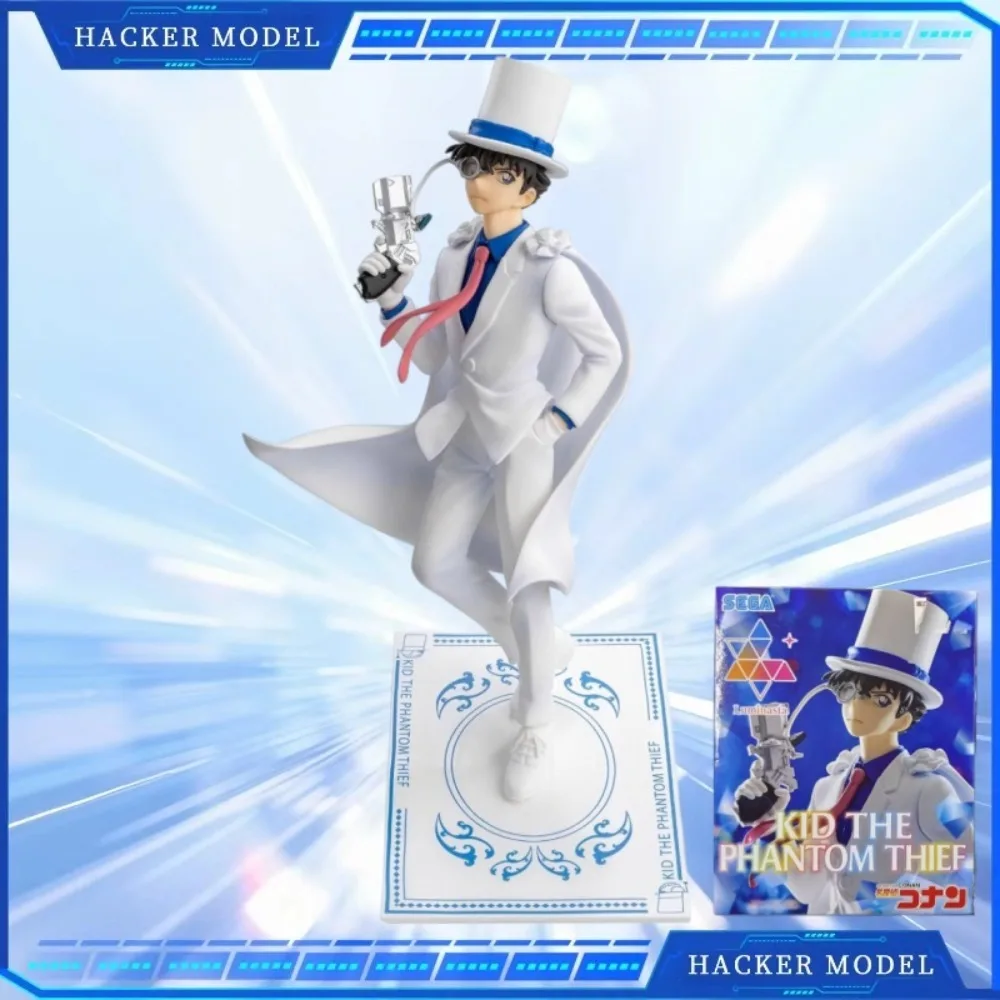 

SEGA Genuine Detective Conan Kid The Phantom Thief Standing Figure Anime Character Model Toy Desktop Ornament Collectible Gift