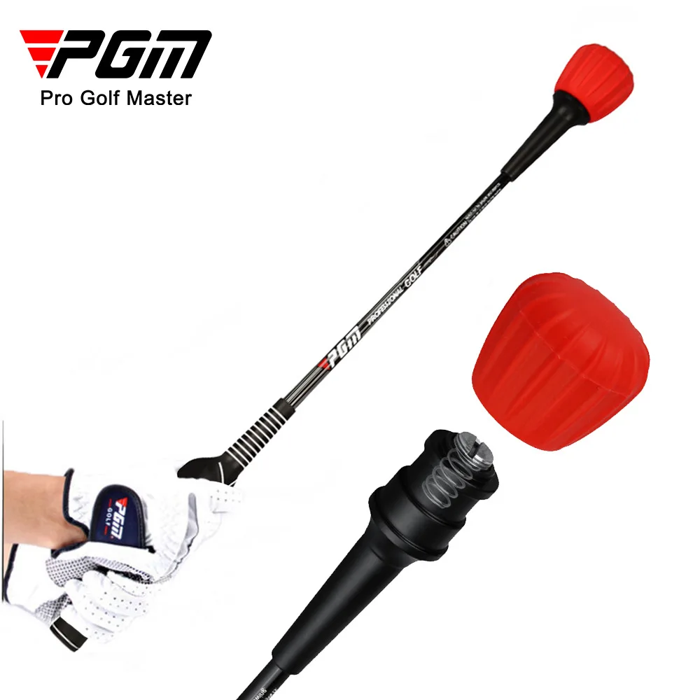 PGM Golf Vocal Swing Trainer Elastic Fiber Rod Silicone Practice Stick Golf Grip Training Aid Pre Match Warming Adjustable Sound