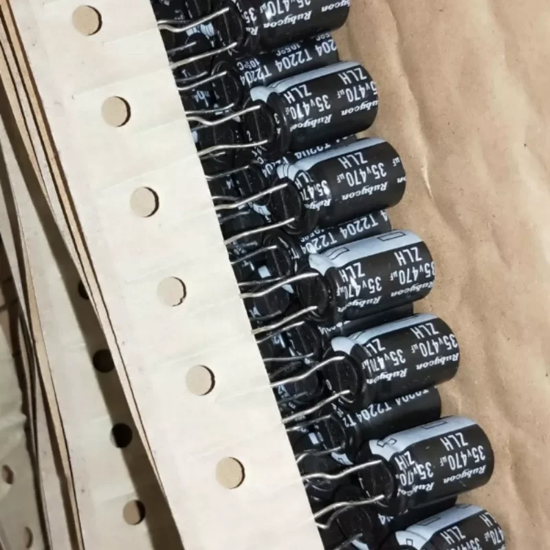 10PCS-100PCS 470UF 35V Japanese Ruby Capacitor 35V470UF 10 * 16 ZLH High Frequency Low Resistance Pin Bend