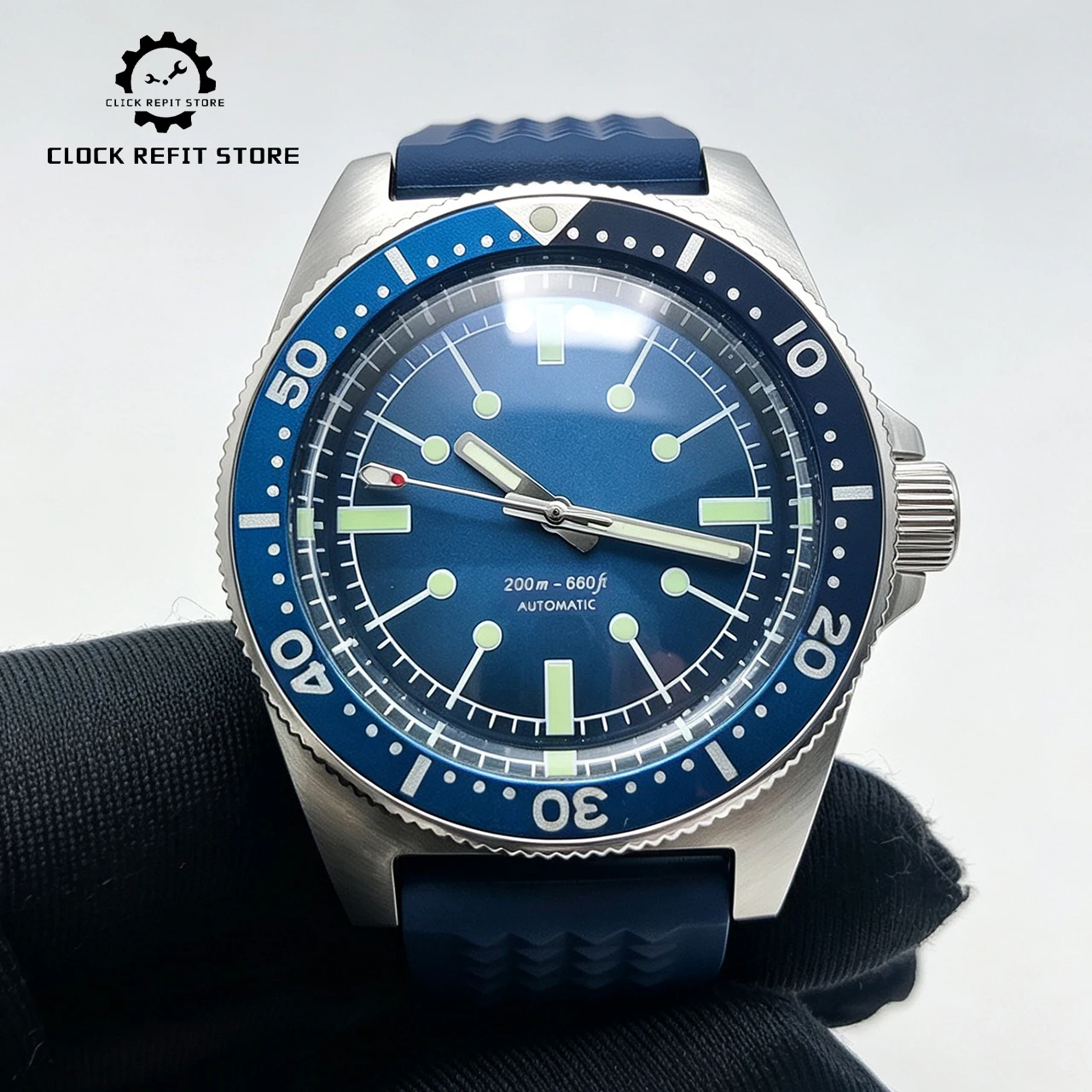 Rubber Strap Diver - 40mm NH35 Automatic Men's Diver Watch
