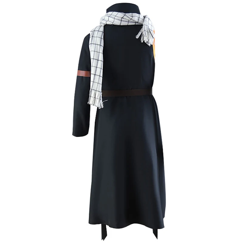 

Etherious Natsu Dragneel Costume Men Halloween Carnival Party Suit 2026 New Anime Fairy Tail Cosplay Black Cloak Pants Outfits