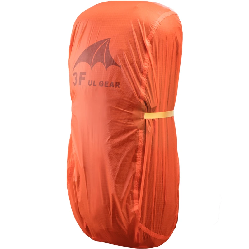 3F UL GEAR-Juste de pluie pour sac à dos d\'alpinisme en plein air, housse de sac à poussière d\'alpinisme, revêtement en silicone, 15D, 210T, 20-85L