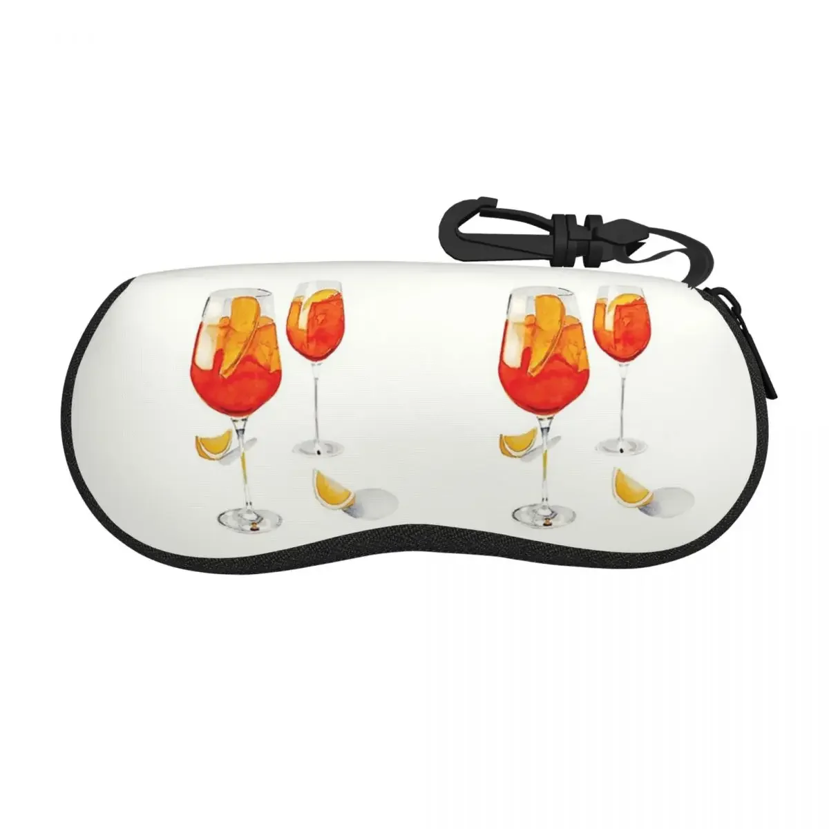 Aperol-Étui à lunettes Spritz Shell pour hommes et femmes, boîte de protection pour lunettes de soleil, sac à lunettes souple, poudres