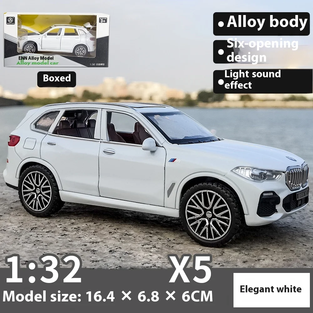 1:32 Scale X5 Alloy Car Model Toy with Lights & Sounds, Perfect Gift for Kids, Collectible Racing Replica image 3