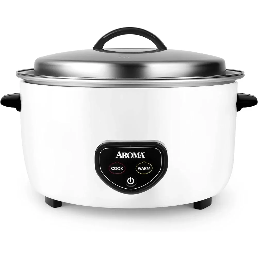 

60-Cup (Cooked) / 14Qt. Rice & Grain Cooker, One-Touch Design, Automatic Warmer, The Coated Steel Body Built to Last, White