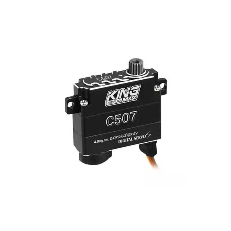 Kingmax C507 9g 4.9kg Digital Steel Gears Mini Wing Servo 8mm Thin CNC For RC Aircraft Sailplane Glider