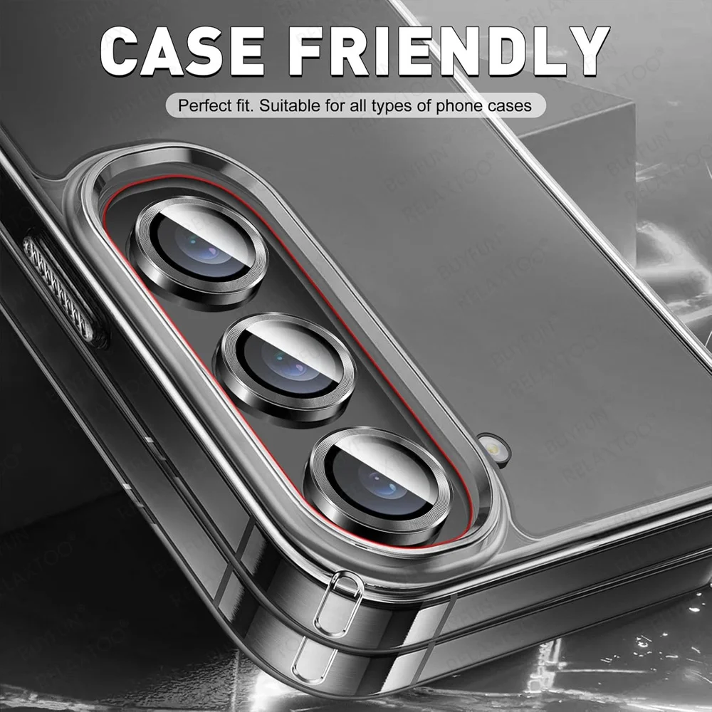High Quality Z Fold7 Case Rear Metal Lens Screen Protector for Samsung Galaxy Z Fold 7 Phone Back Camera Film Ring Cover Glass