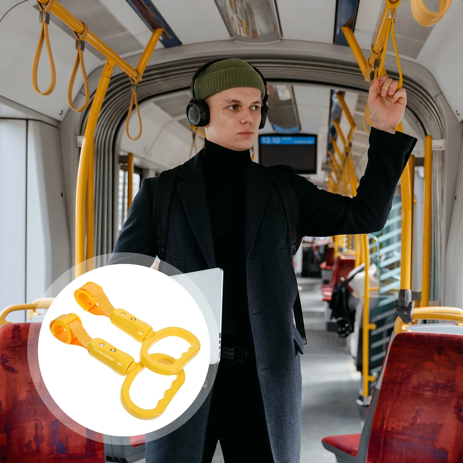 

2 шт. кольца-держатели для автобусных ручек, усиленные, для метро, замена ручек, вспомогательные ручки для автомобиля, кольца-держатели для автобусов