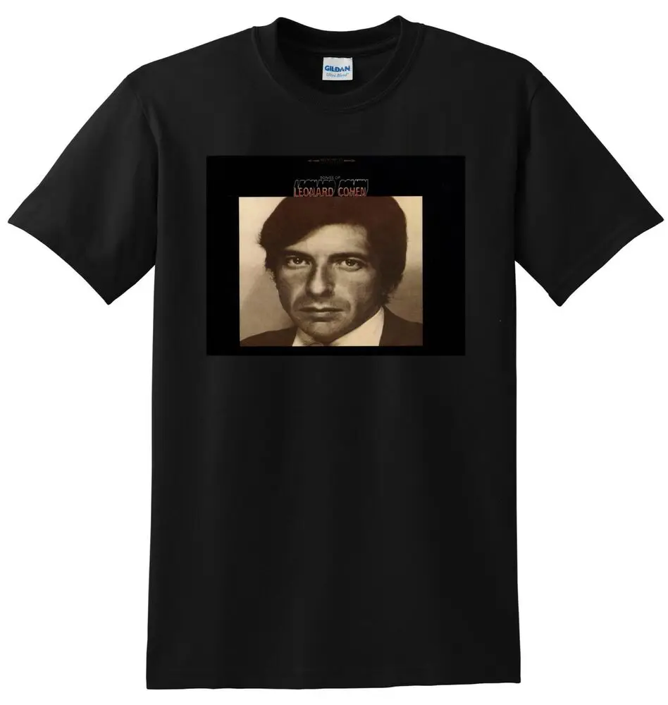 LEONARD COHEN T SHIRT songs of leonard cohen vinyl cover SMALL MEDIUM LARGE XL High Quality 100%Cotton Short Sleeve