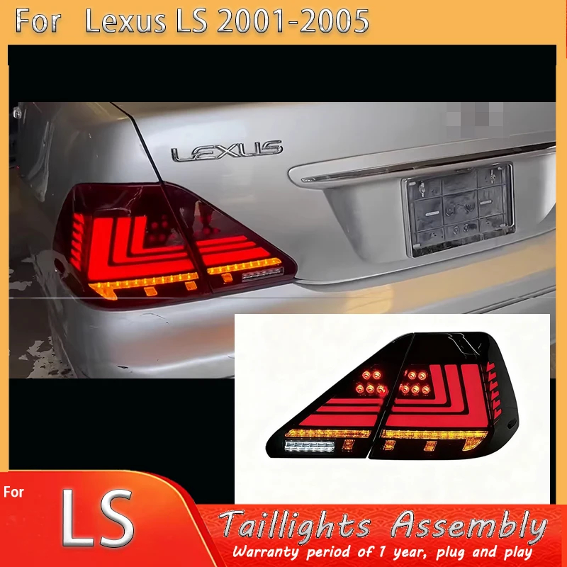 Taillight assembly for 2001 2002-2003-2005 Lexus LS430 Reverse lights, brake lights, turn signals，tail lamp Traffic turn signal